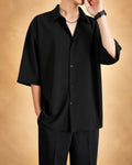 Camisa Masculina Oversized de Manga Curta