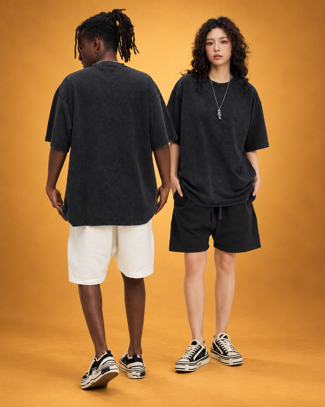 T-shirt Oversized Vintage Unissexo