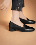 Mocassins Femininos de Salto Baixo