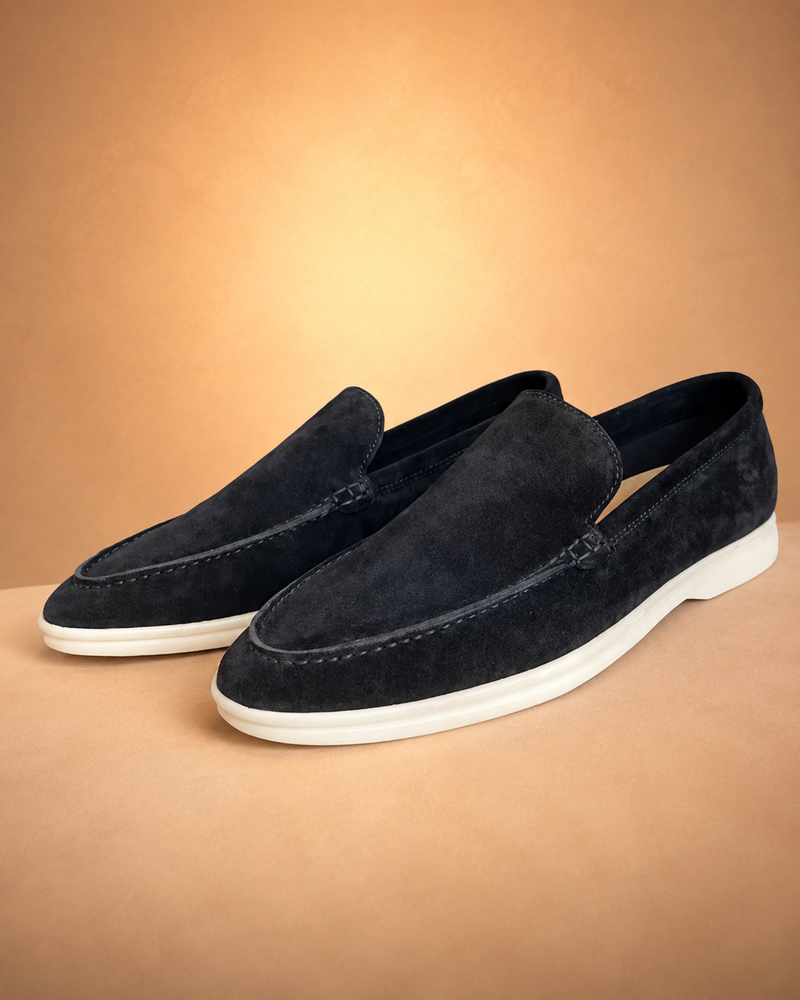 Mocassins Masculinos de Efeito Camurça
