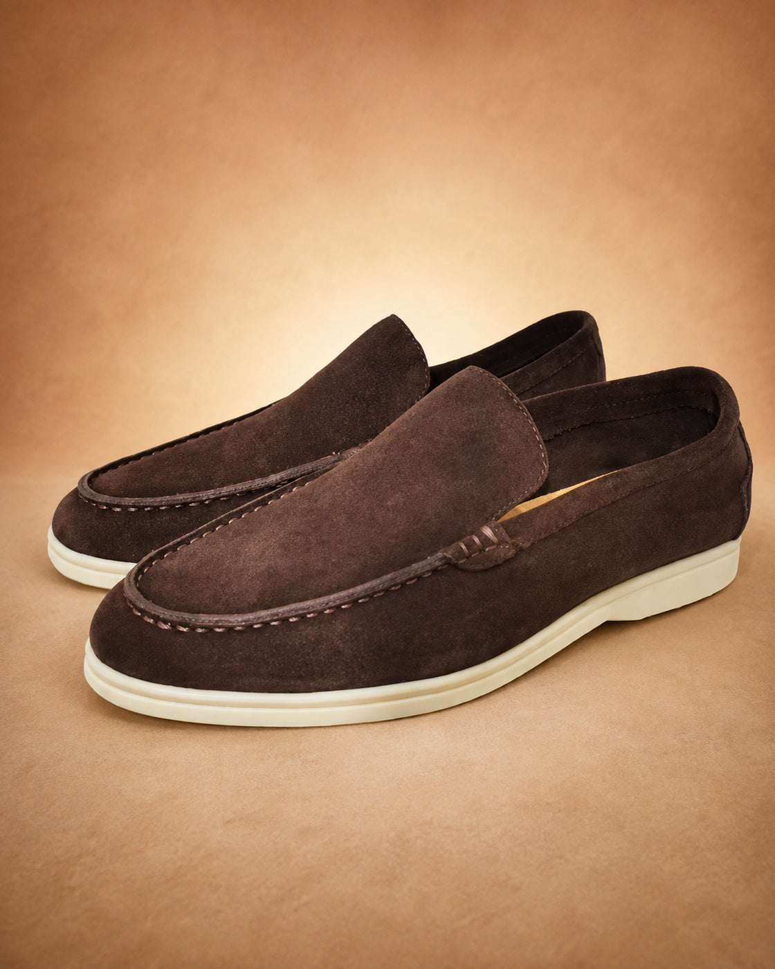 Mocassins Masculinos de Efeito Camurça