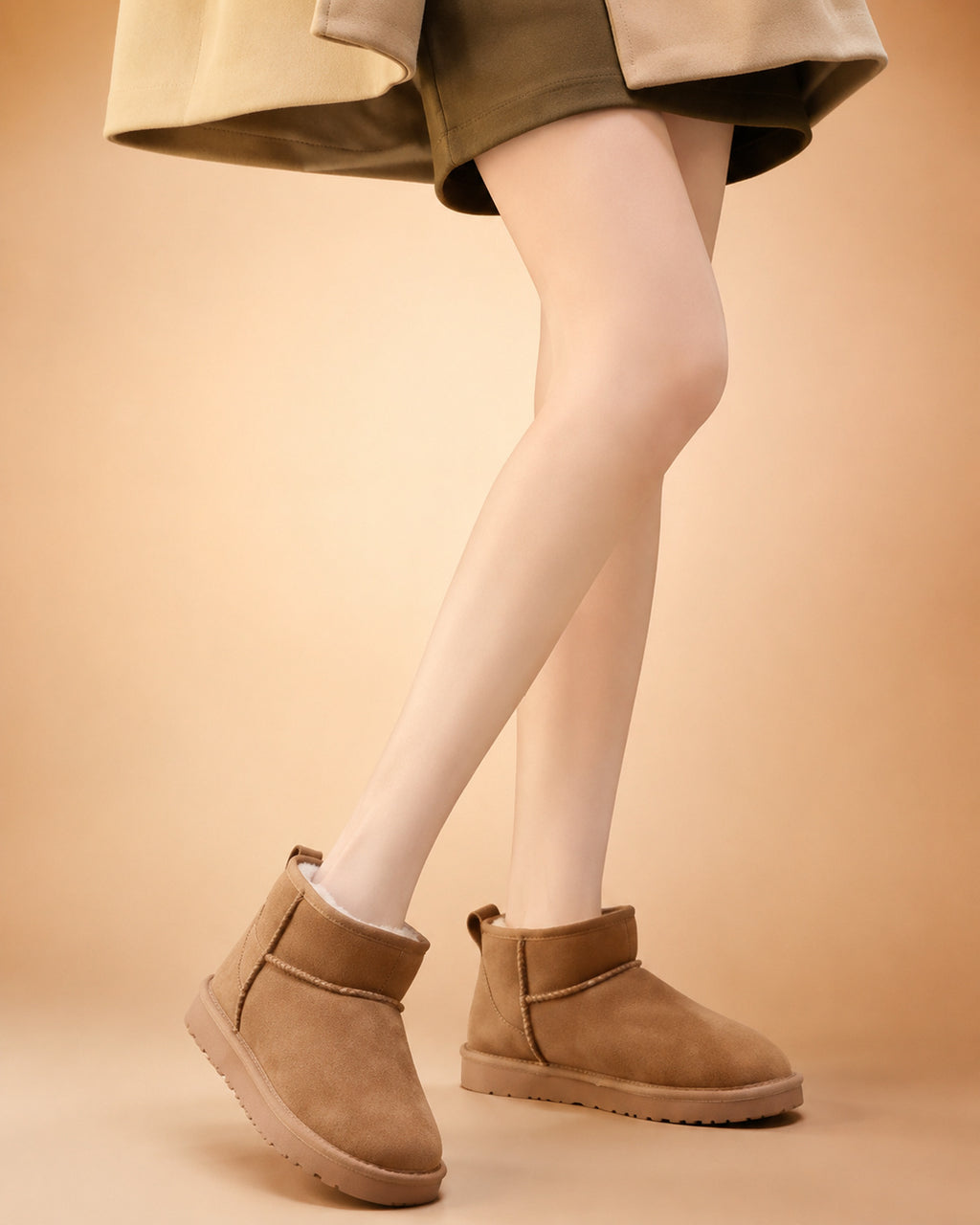 Botas Femininas de Cano Curto com Forro Macio