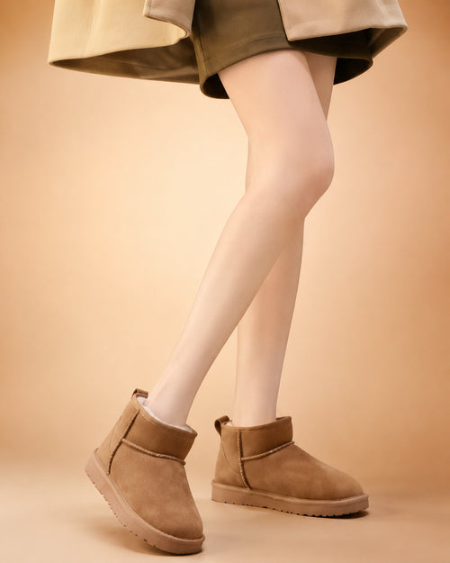 Botas Femininas de Cano Curto com Forro Macio