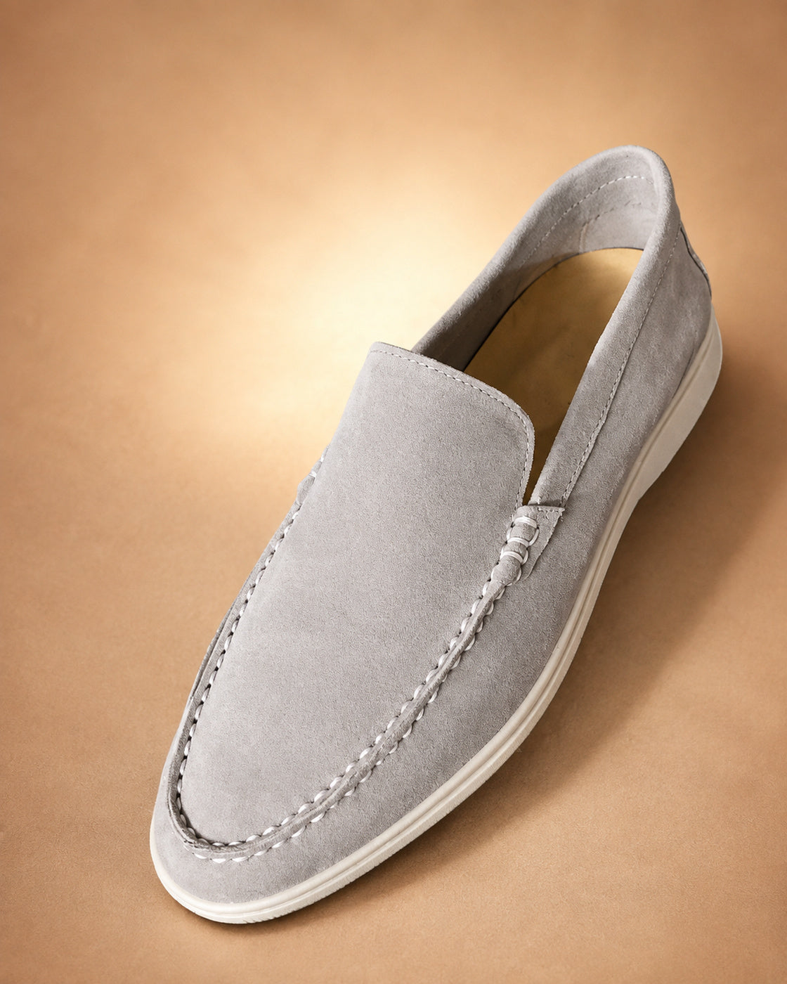 Mocassins Masculinos de Efeito Camurça