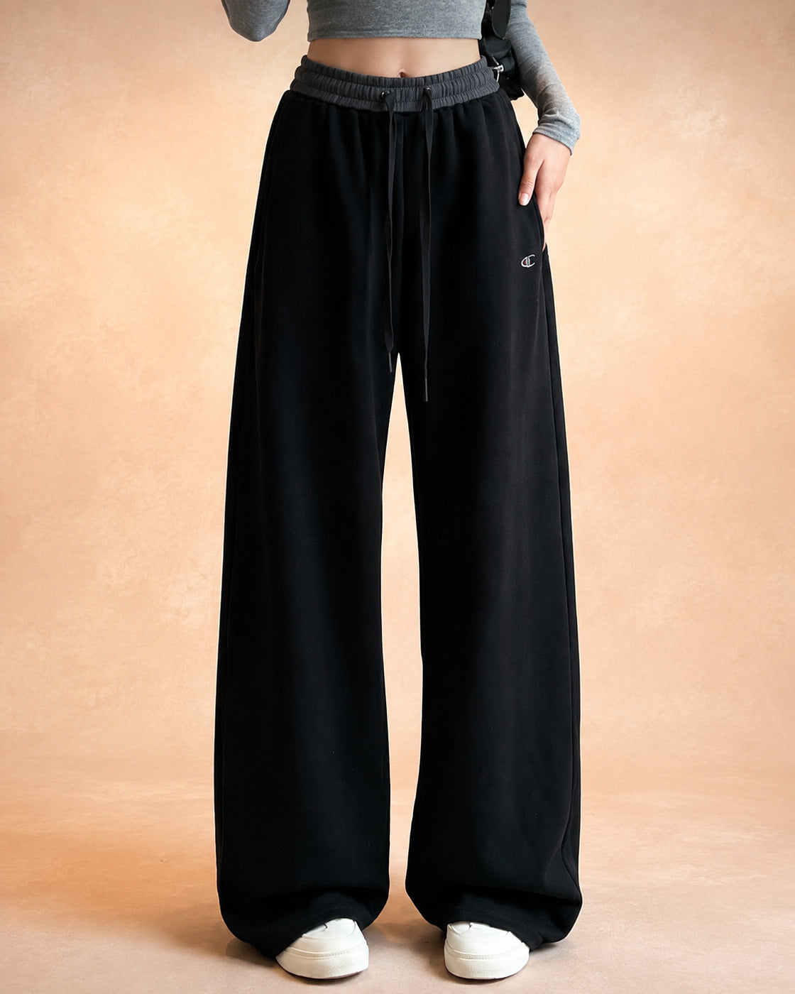 Calças de Moletom Wide Leg