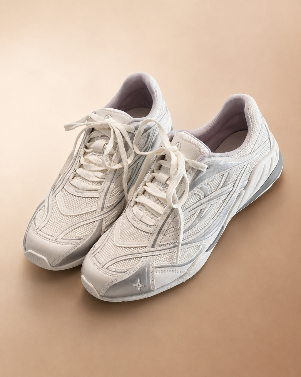 Sapatilhas Retro Runner Prateadas