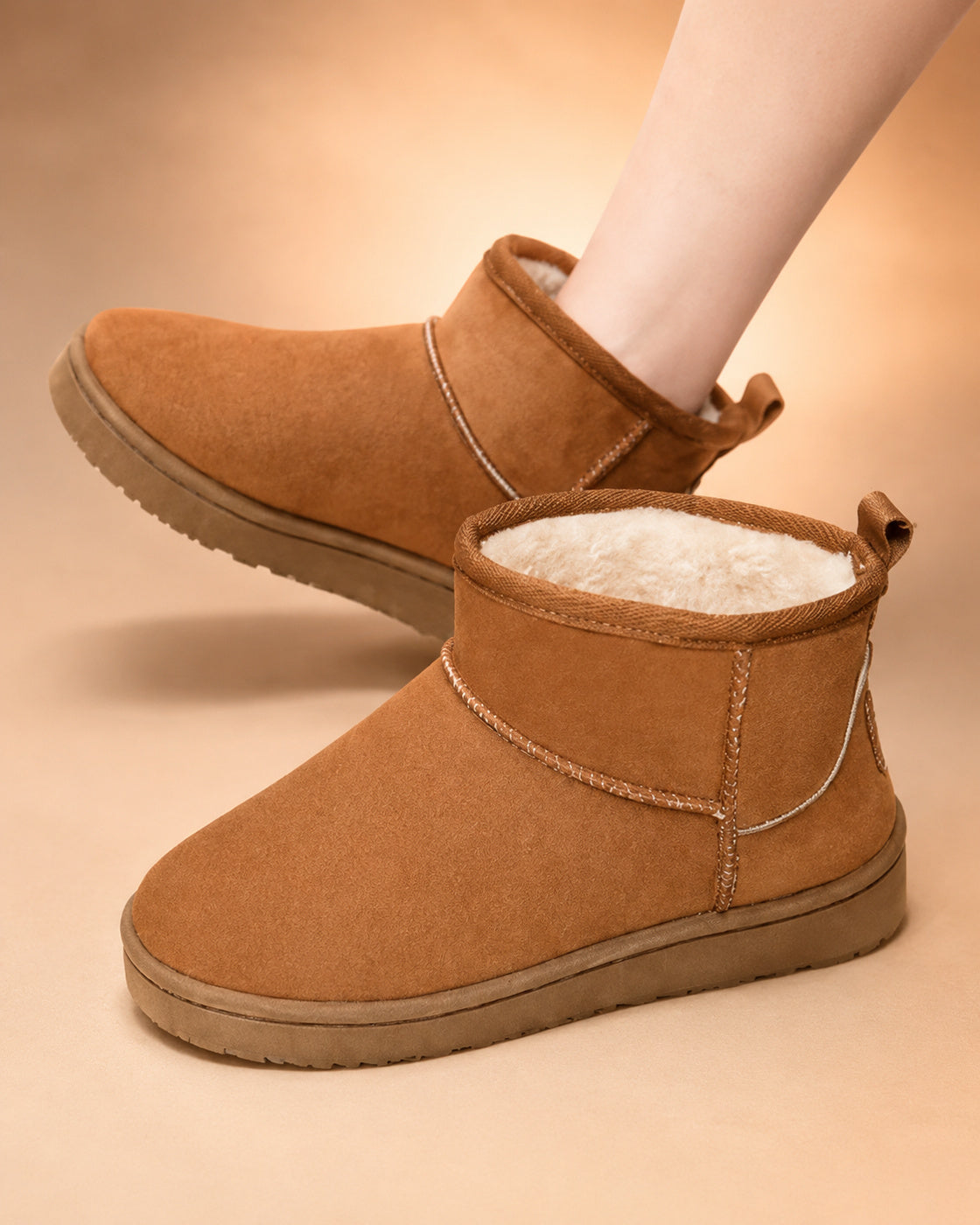 Botas Femininas de Cano Curto com Forro Macio