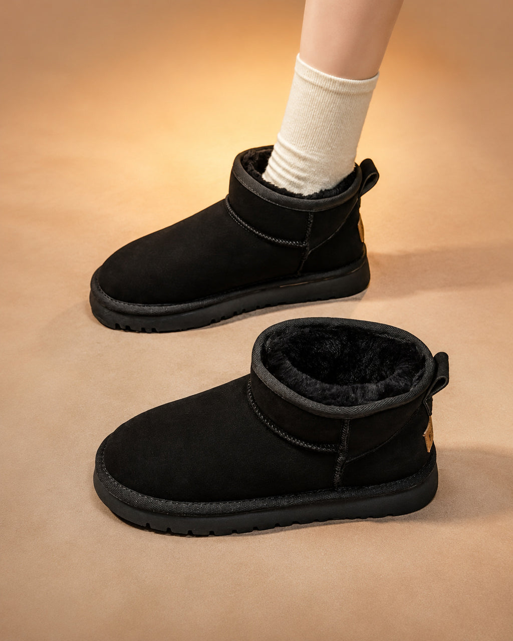 Botas Femininas de Cano Curto com Forro Macio