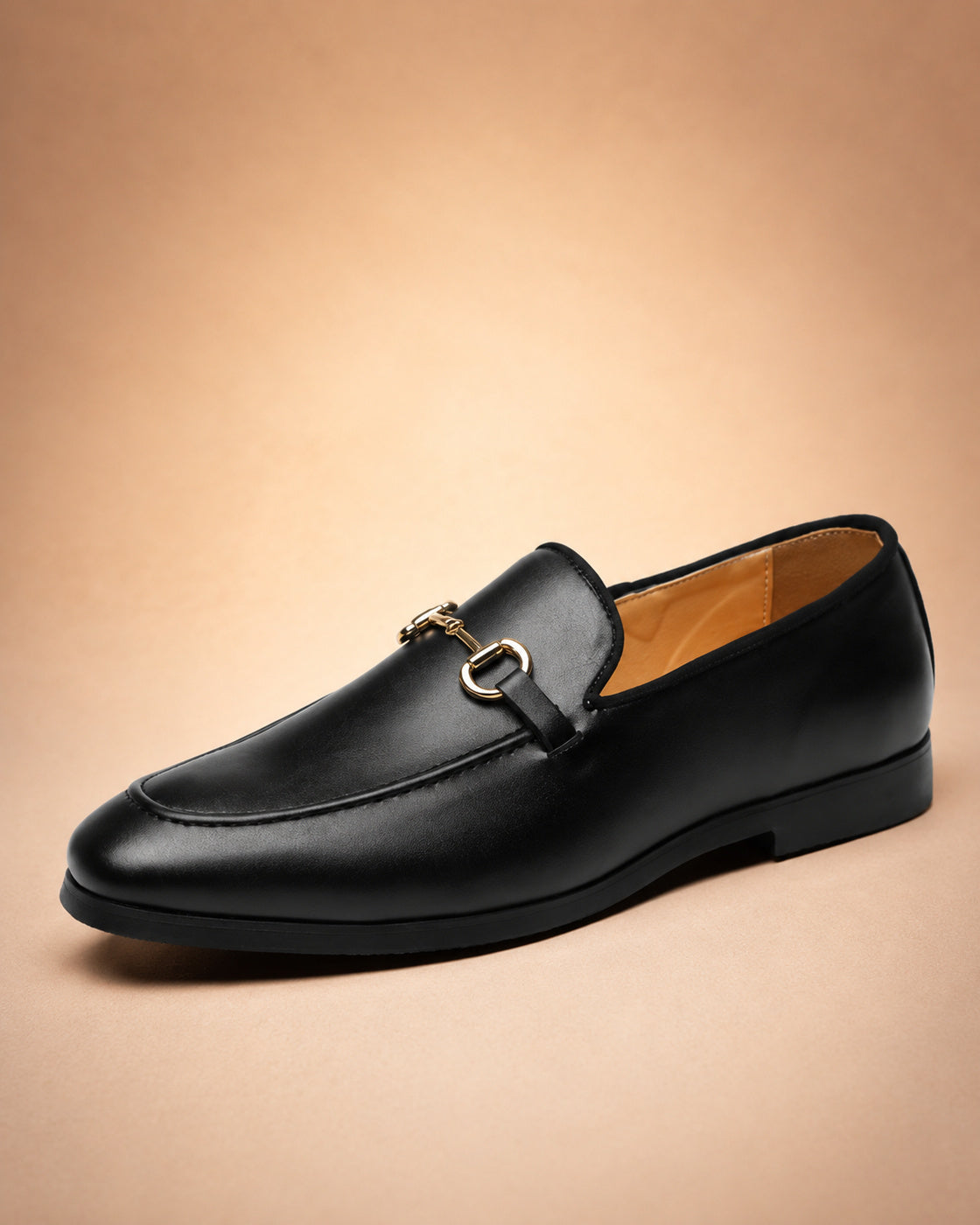 Mocassins Masculinos com Ferragem Dourada