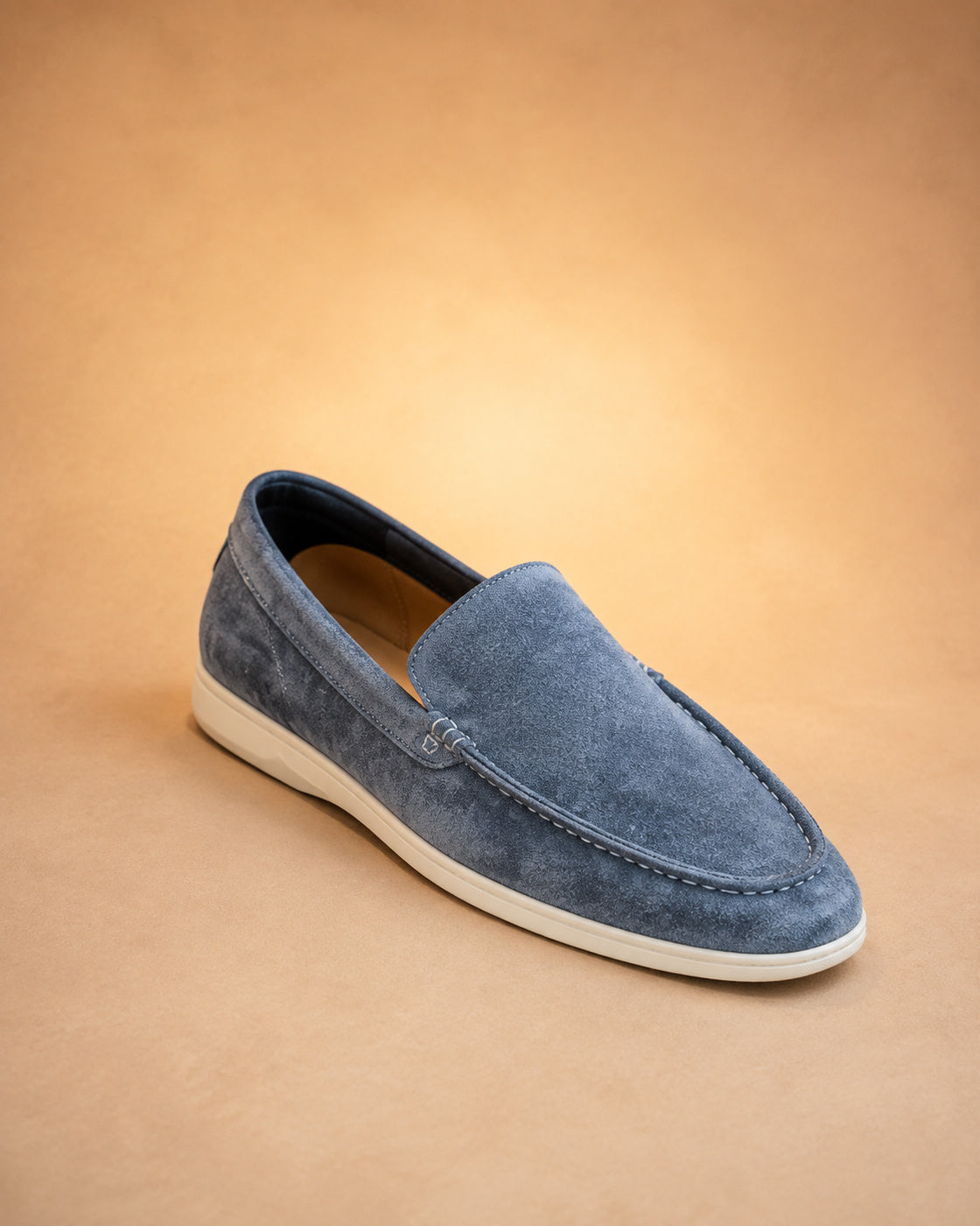 Mocassins Masculinos de Efeito Camurça