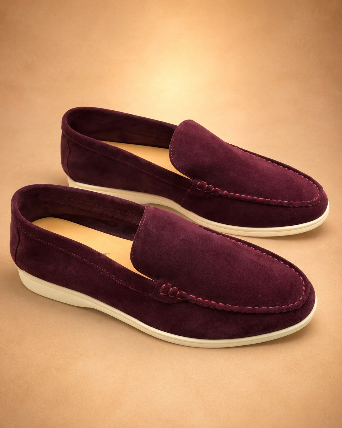 Mocassins Masculinos de Efeito Camurça