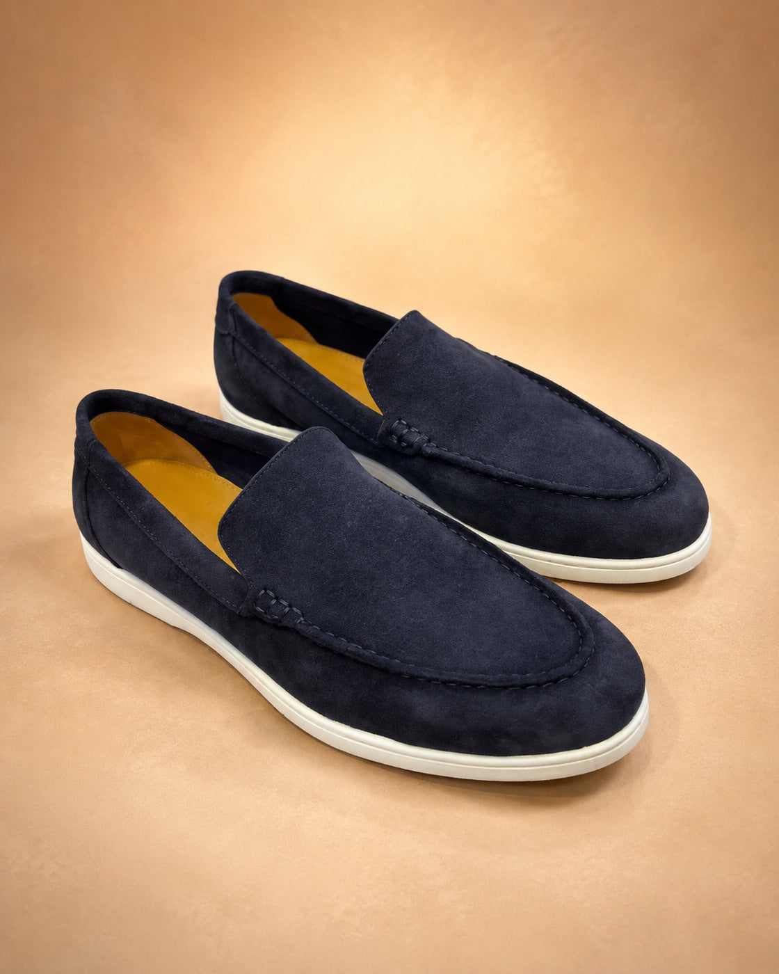 Mocassins Masculinos de Efeito Camurça