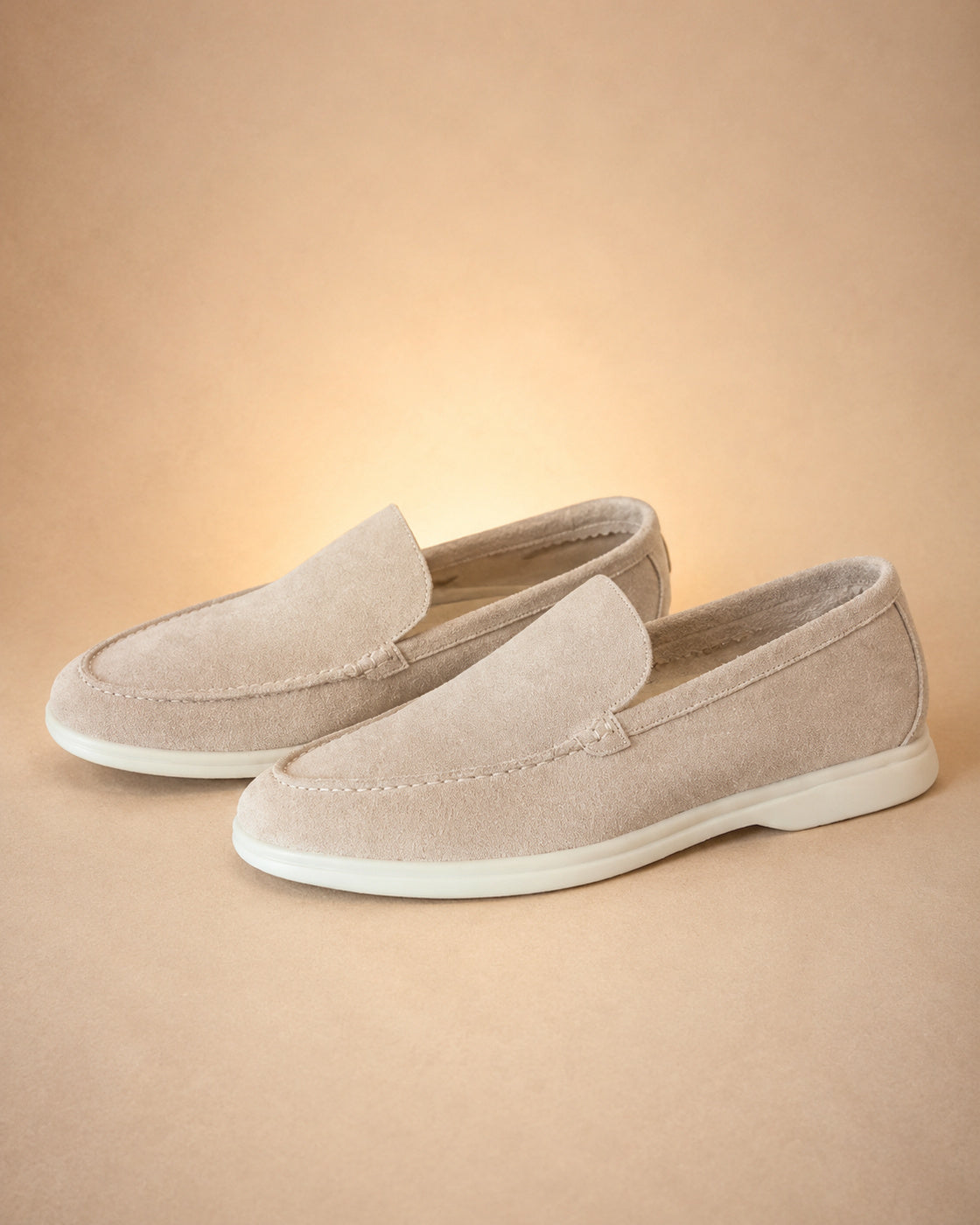 Mocassins Masculinos de Efeito Camurça