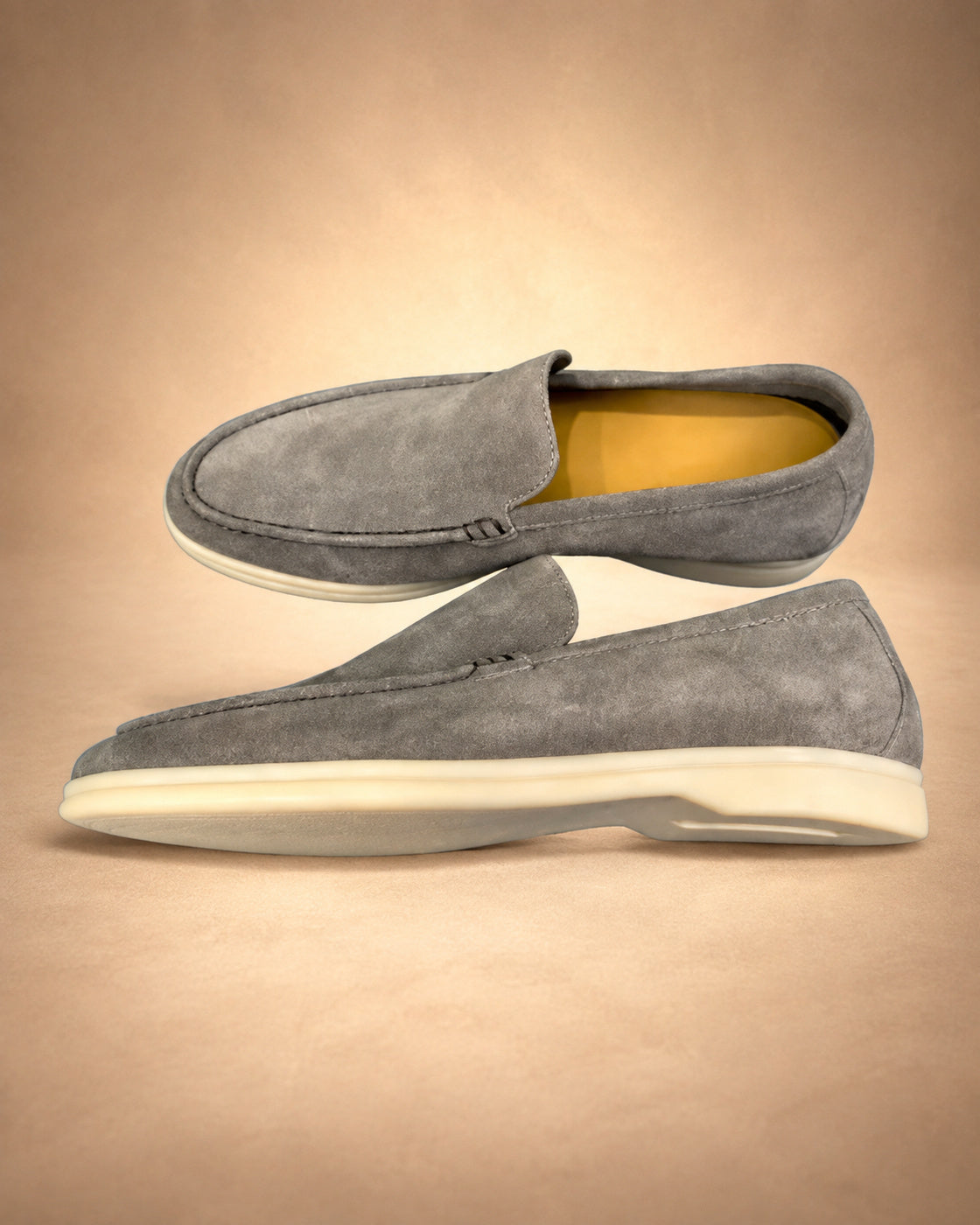 Mocassins Masculinos de Efeito Camurça