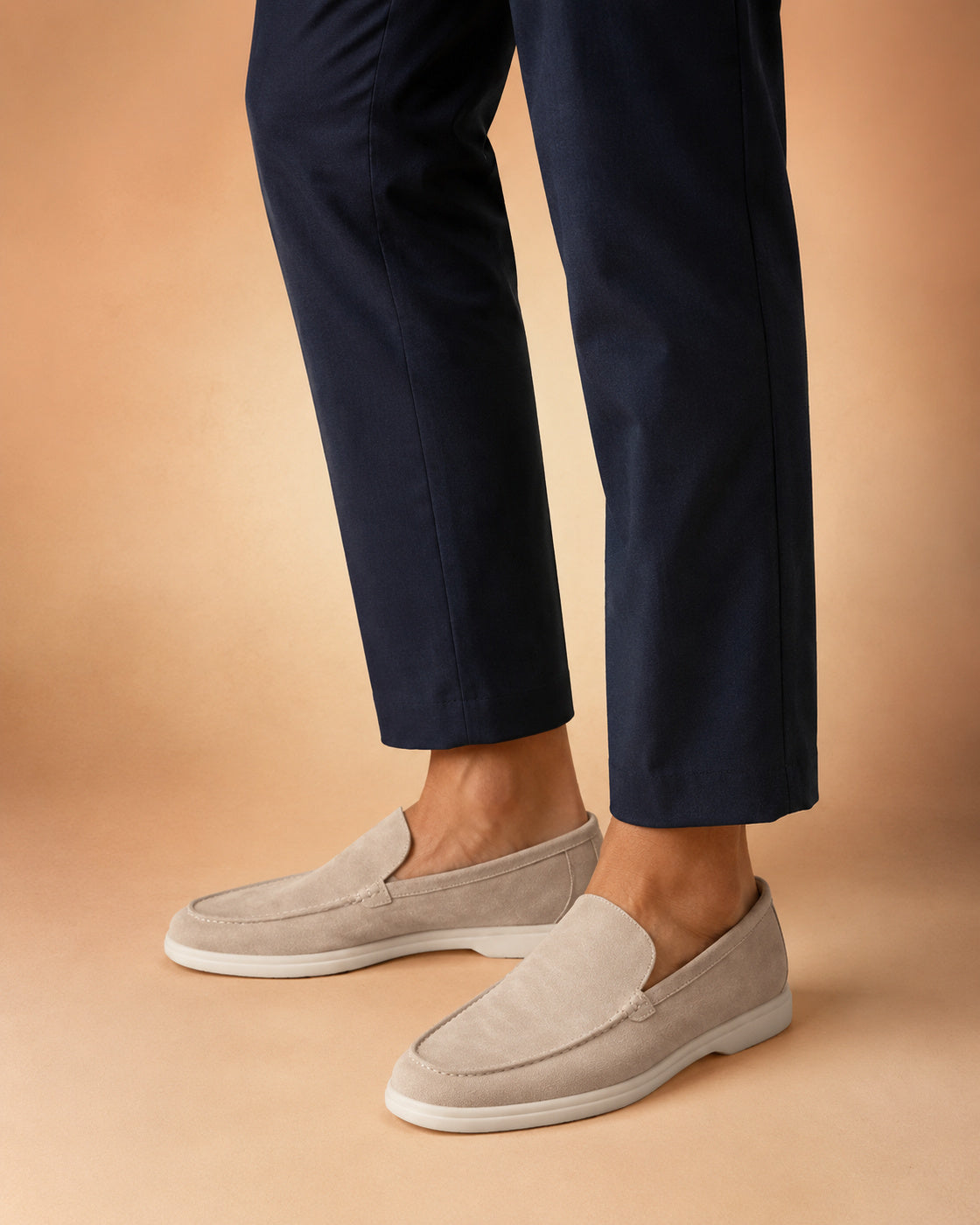 Mocassins Masculinos de Efeito Camurça