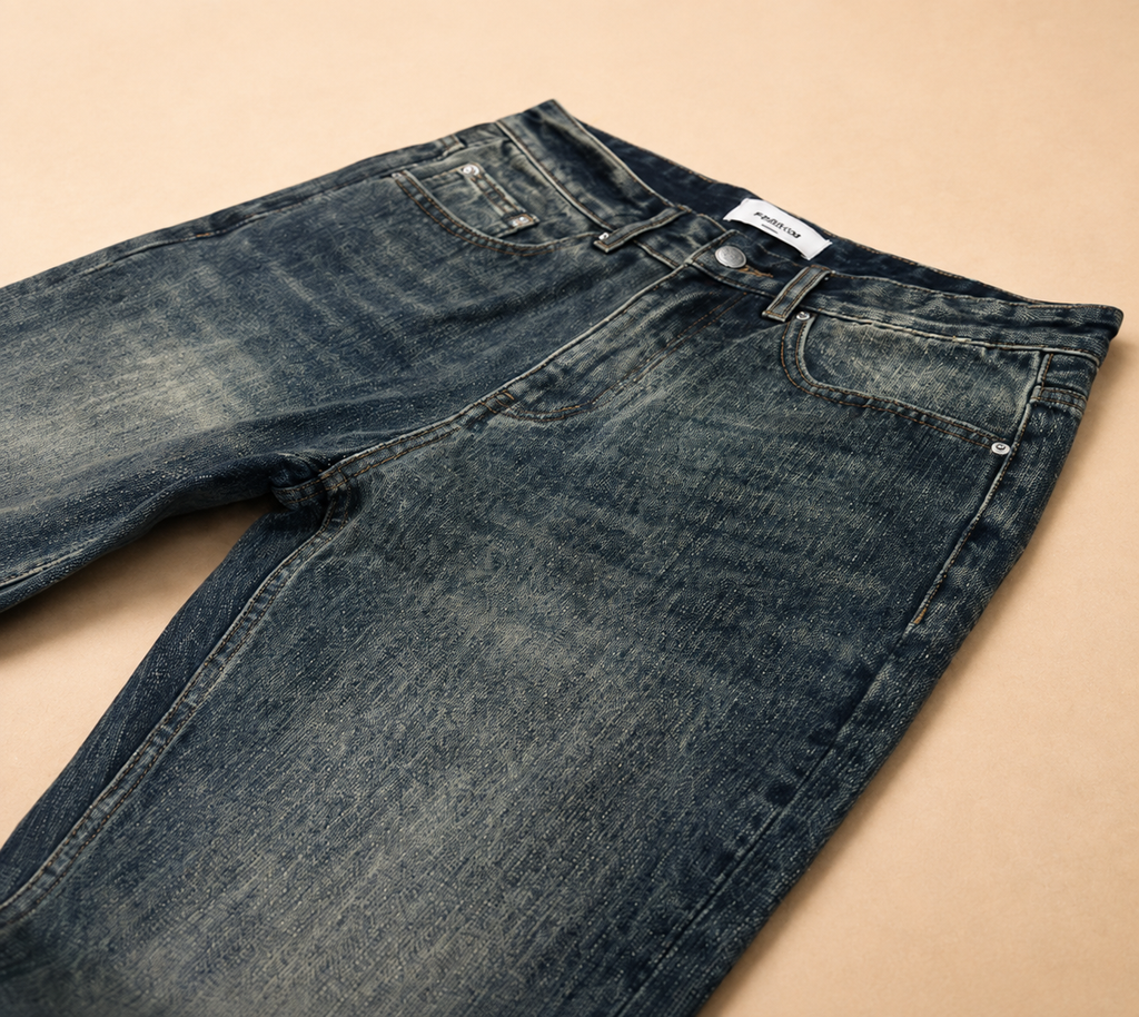 Calças de Ganga Bootcut Baggy