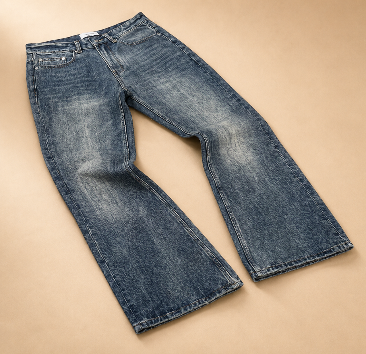 Calças de Ganga Bootcut Baggy