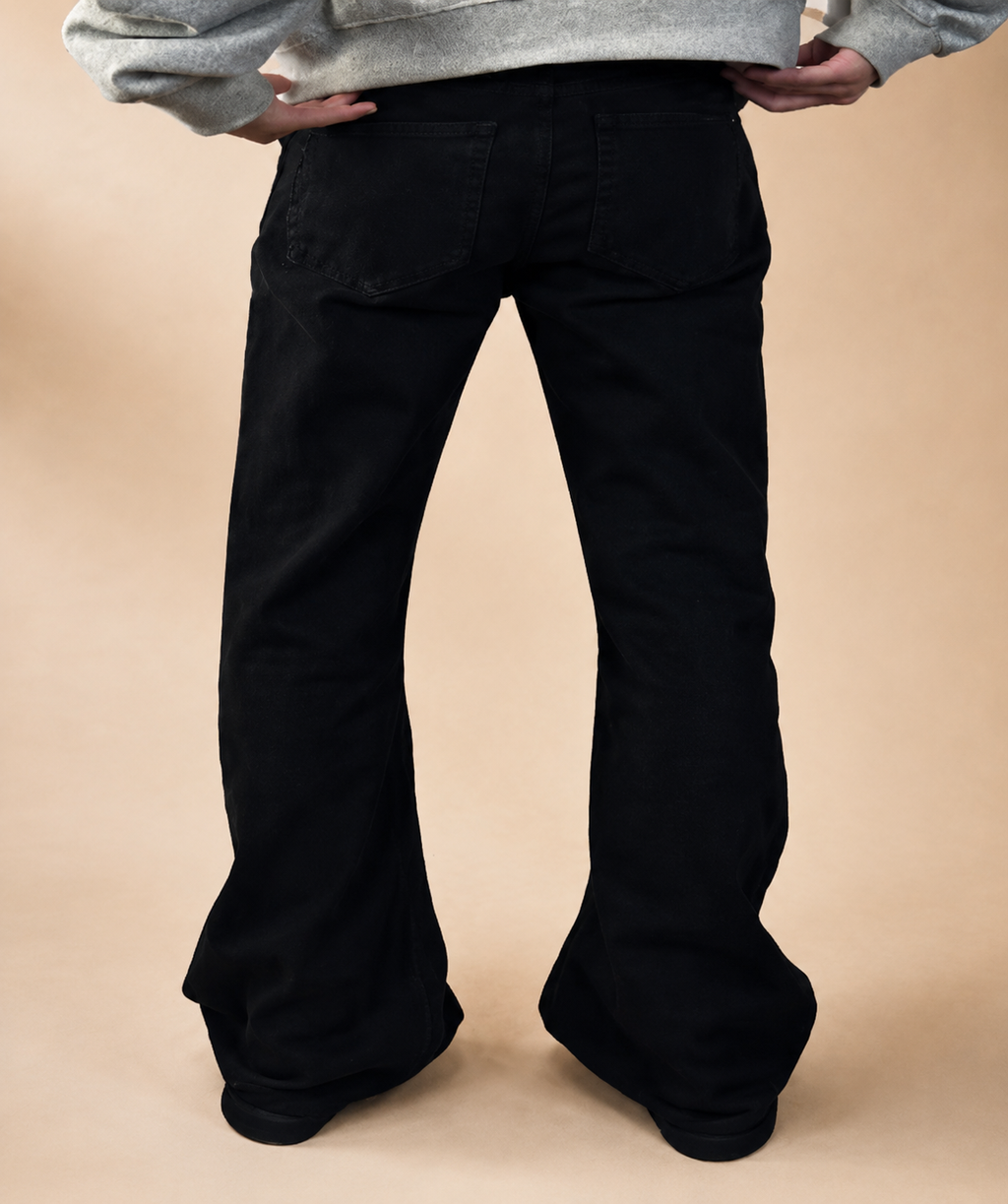 Calças de Ganga Bootcut Baggy