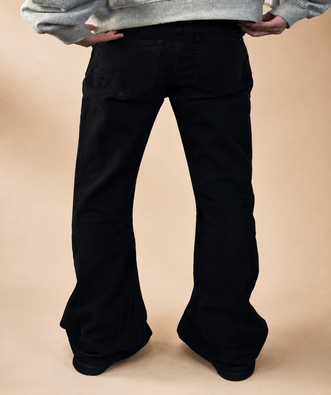 Calças de Ganga Bootcut Baggy