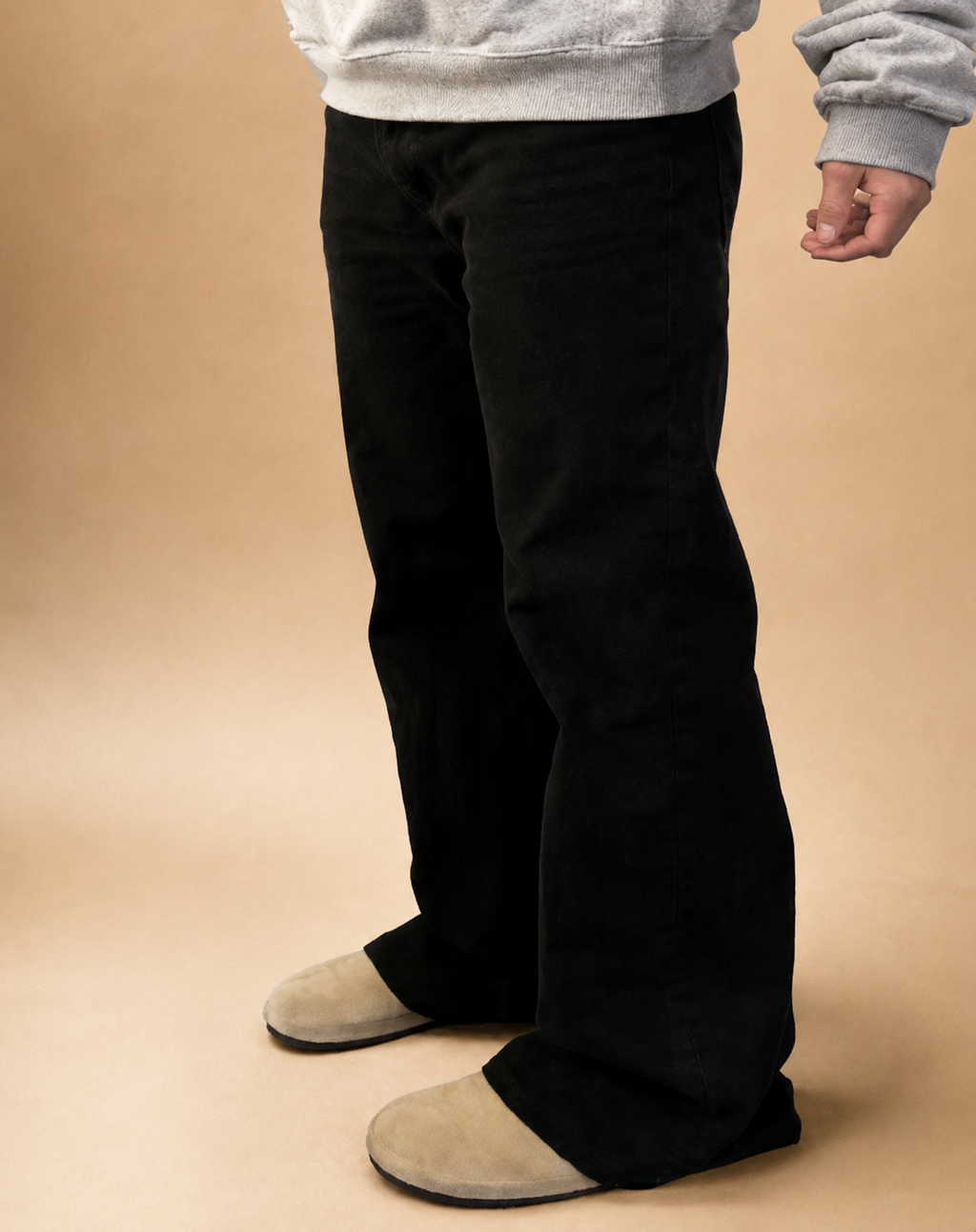 Calças de Ganga Bootcut Baggy