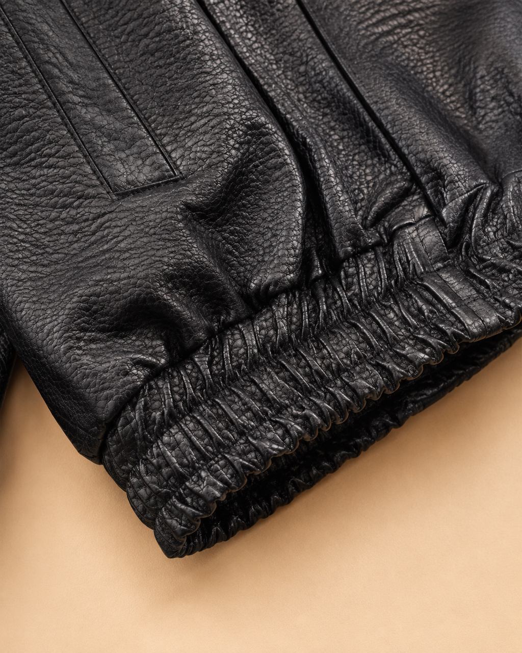 Casaco Bomber Oversized Efeito Pele
