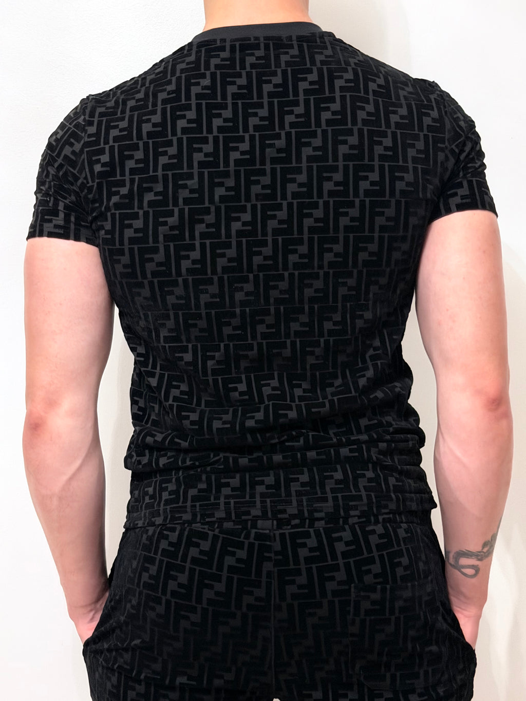 Fendi Shirt and Shorts kit black