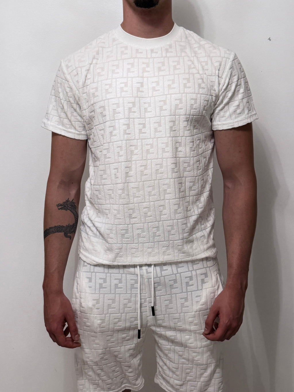 Fendi Shirt and Shorts kit white