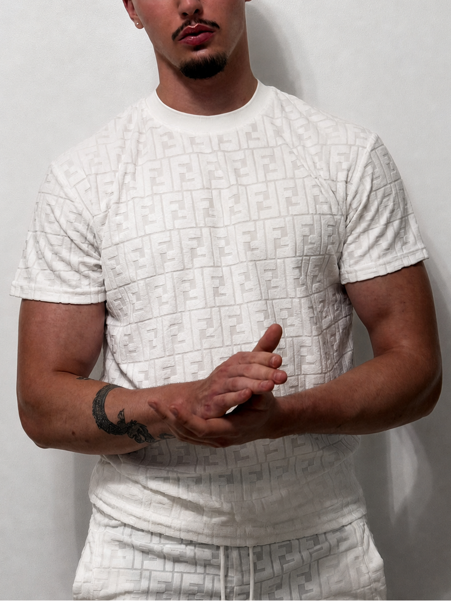 Fendi Shirt and Shorts kit white