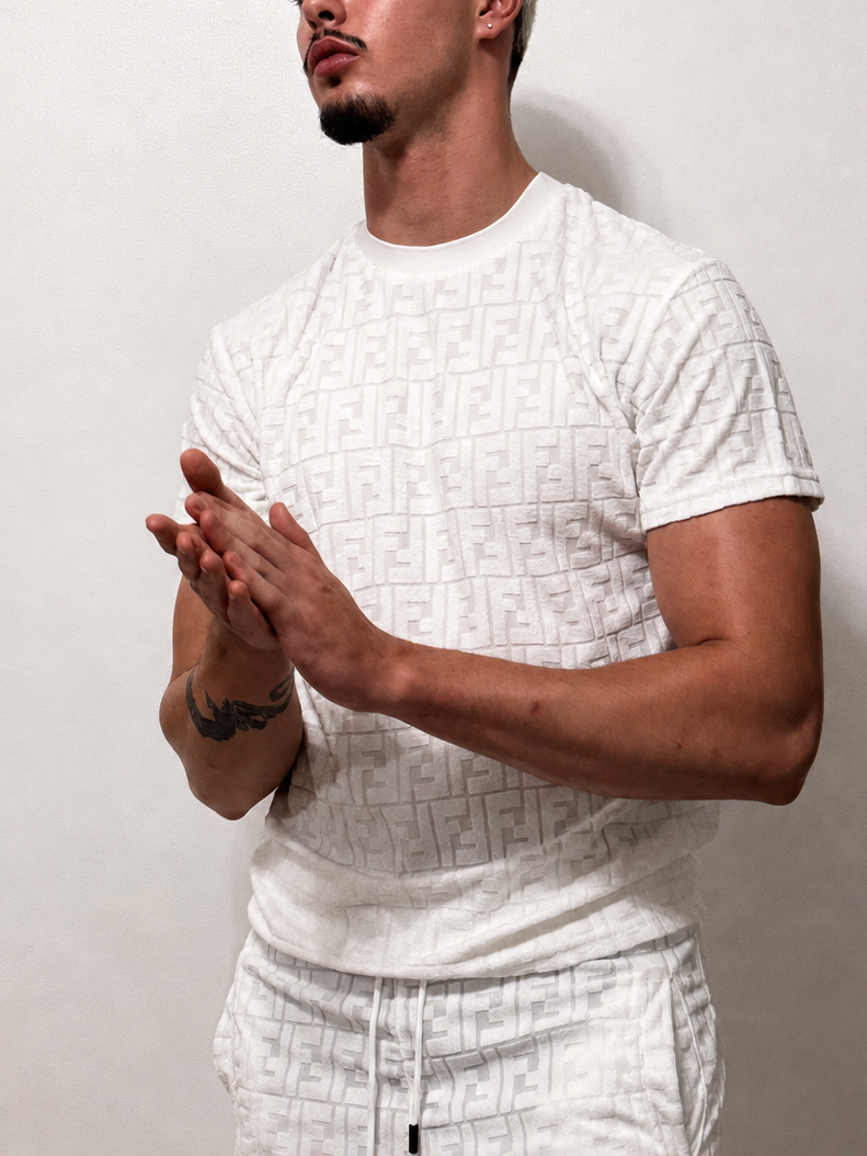 Fendi Shirt and Shorts kit white