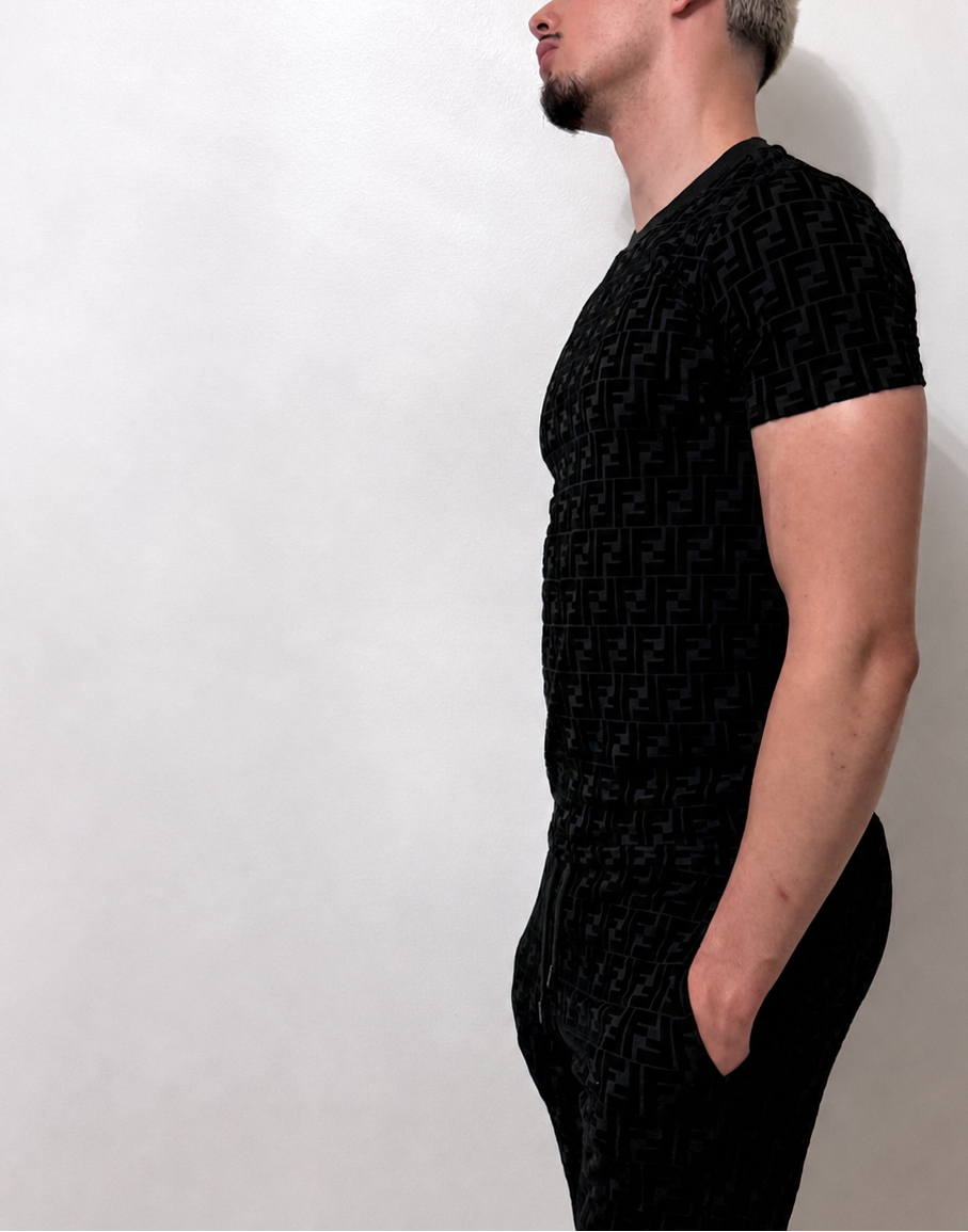 Fendi Shirt and Shorts kit black