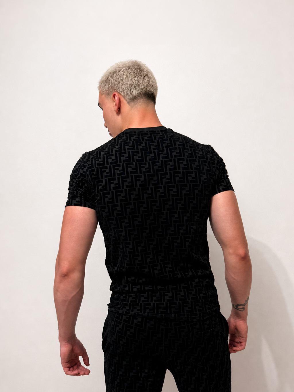 Fendi Shirt and Shorts kit black